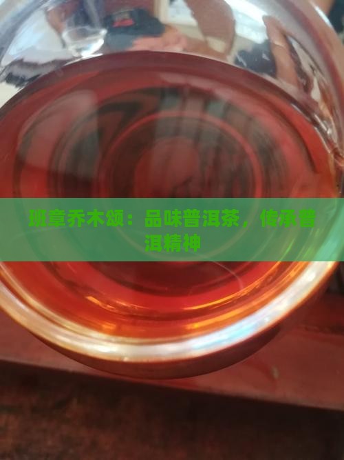 班章乔木颂普洱茶