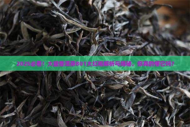 大益普洱茶801大红袍