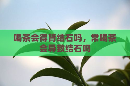 喝茶会得肾结石