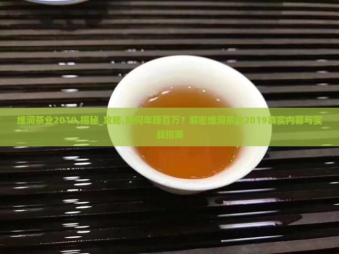 维润茶业2019年 维润茶业2019年