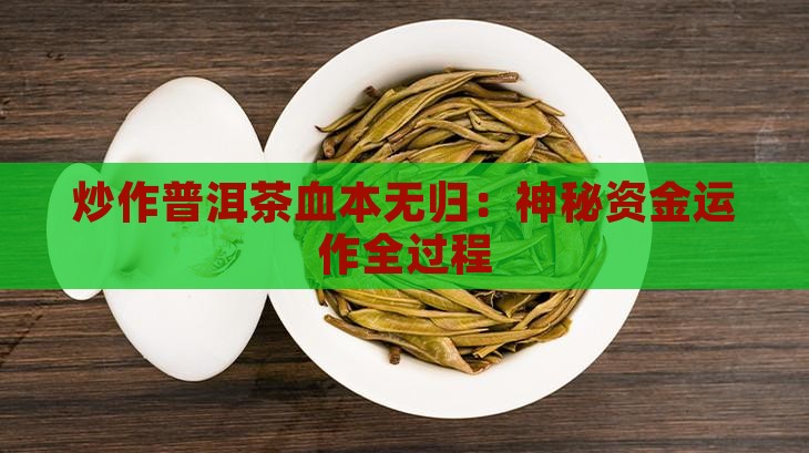 炒作普洱茶血本无归：神秘资金运作全过程
