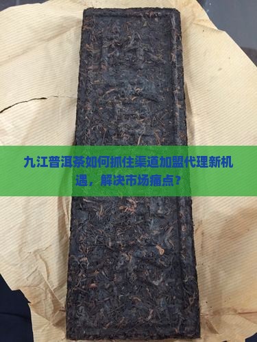 九江普洱茶如何抓住渠道加盟代理新机遇，解决市场痛点？