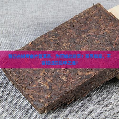 昔归古树黄金片普洱茶，为何如此珍贵？茶界新宠，不容错过的品味之选！