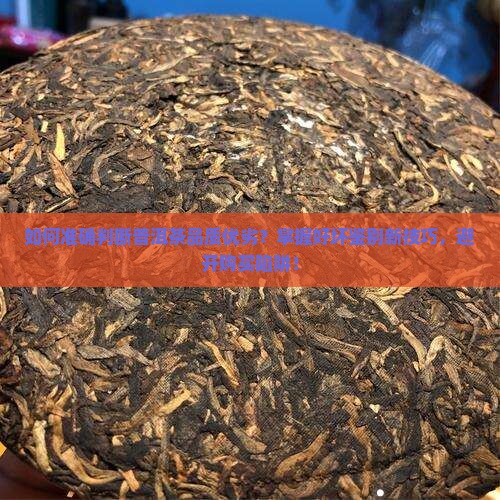 如何准确判断普洱茶品质优劣？掌握好坏鉴别新技巧，避开购买陷阱！