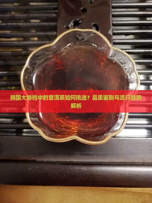 韩国大排档中的普洱茶如何挑选？品质鉴别与流行趋势解析