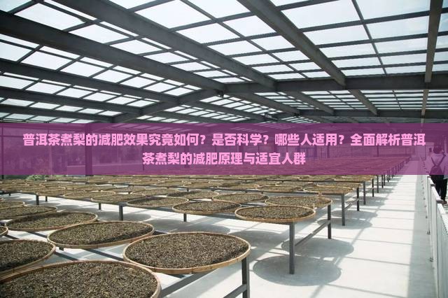 普洱茶煮梨的减肥效果究竟如何？是否科学？哪些人适用？全面解析普洱茶煮梨的减肥原理与适宜人群