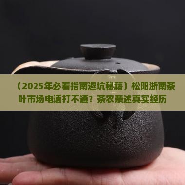 松阳浙南茶叶市场电话