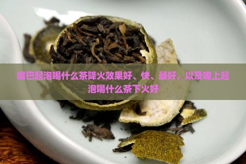 嘴巴起泡喝什么茶降火 嘴巴起泡喝什么茶降火