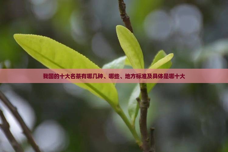 我国的十大名茶有