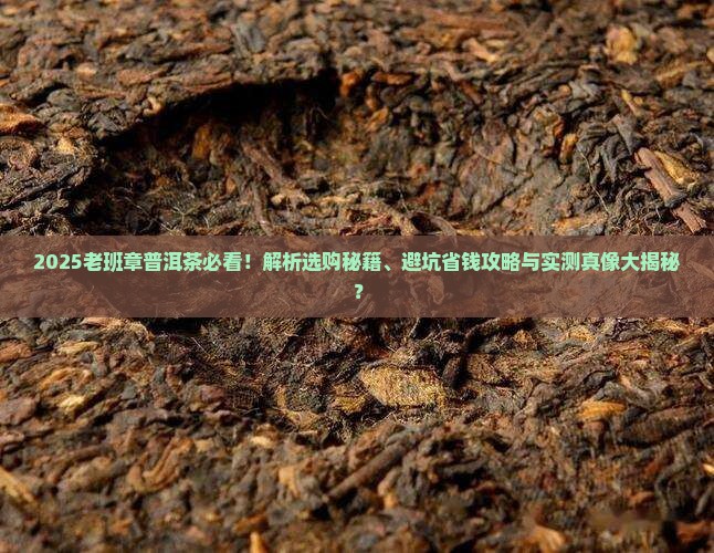 一个老班章的普洱茶 一个老班章的普洱茶