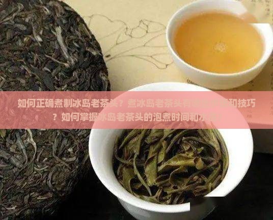如何正确煮制冰岛老茶头？煮冰岛老茶头有哪些步骤和技巧？如何掌握冰岛老茶头的泡煮时间和水温？