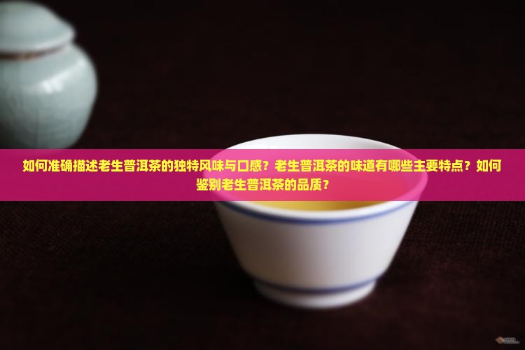 如何准确描述老生普洱茶的独特风味与口感？老生普洱茶的味道有哪些主要特点？如何鉴别老生普洱茶的品质？