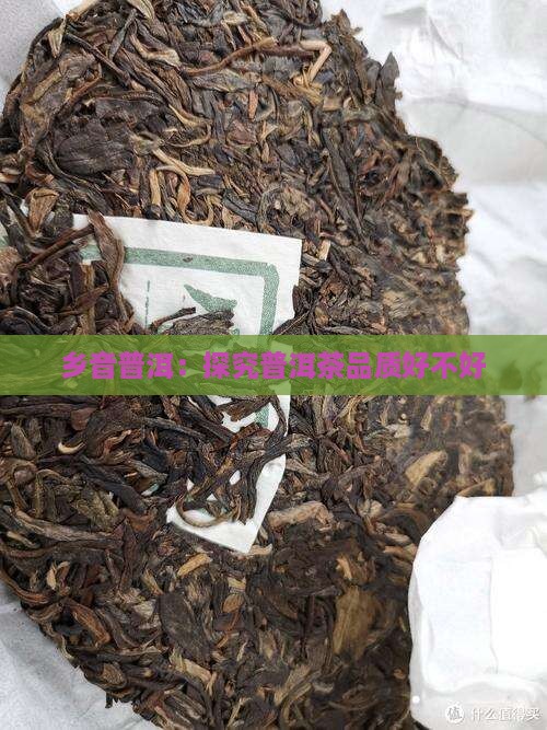 乡音普洱：探究普洱茶品质好不好