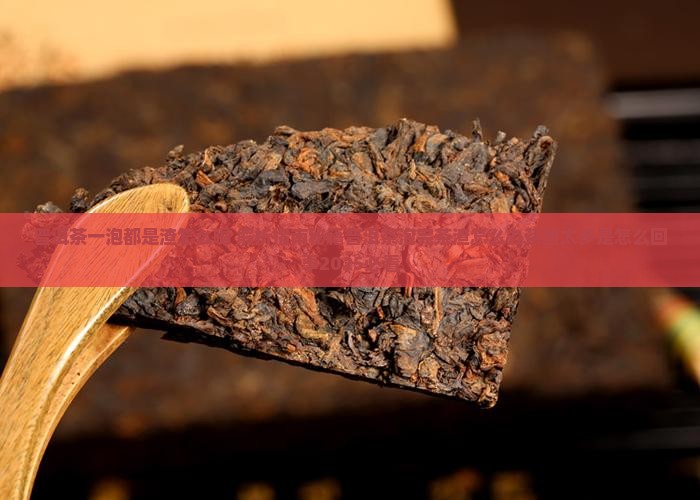 普洱茶一泡都是渣怎么喝
