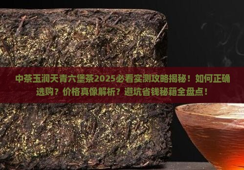 中茶玉润天青六堡茶