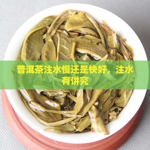 普洱茶注水慢还是快