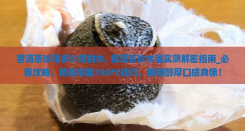 普洱茶珍用多少度的水