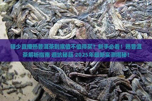 锋少直播熟普洱茶