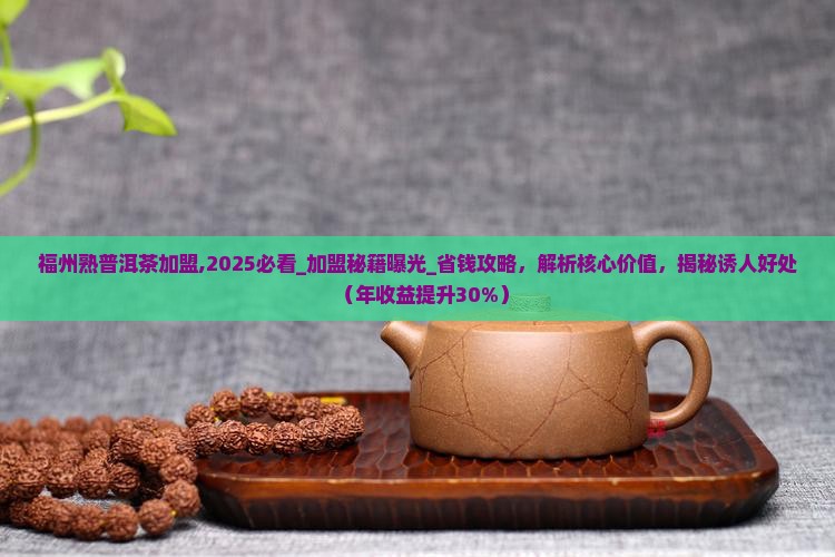 福州熟普洱茶加盟