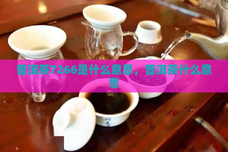 普洱茶7266什么意思