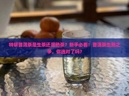 特级普洱茶是生茶还是熟茶