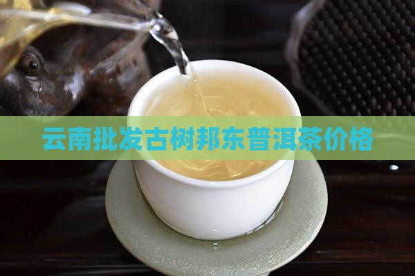 云南临沧邦东普洱茶价格
