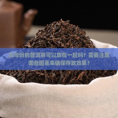 同年份的普洱茶可以放在一起