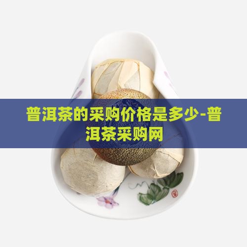 普洱茶的采购价格是多少