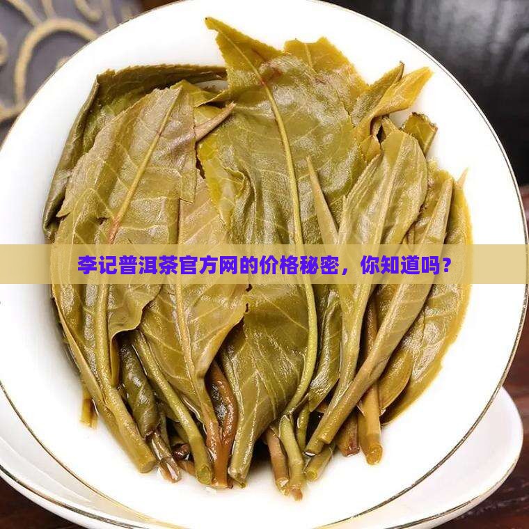 李记普洱茶官方网价格