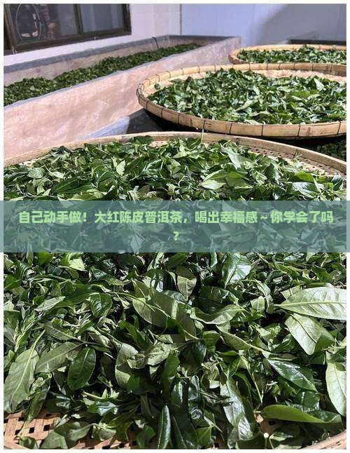 自家如何制大红陈皮普洱茶