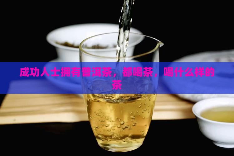 成功人士拥有普洱茶