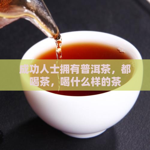 成功人士拥有普洱茶
