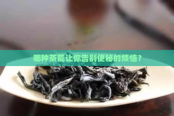 什么茶叶能治便秘