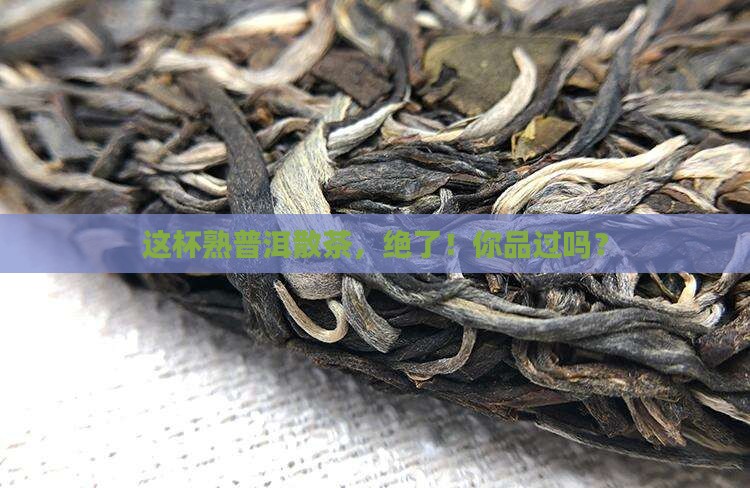 熟普洱茶优质散茶