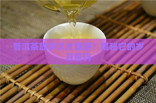 如何看普洱茶年限是几年
