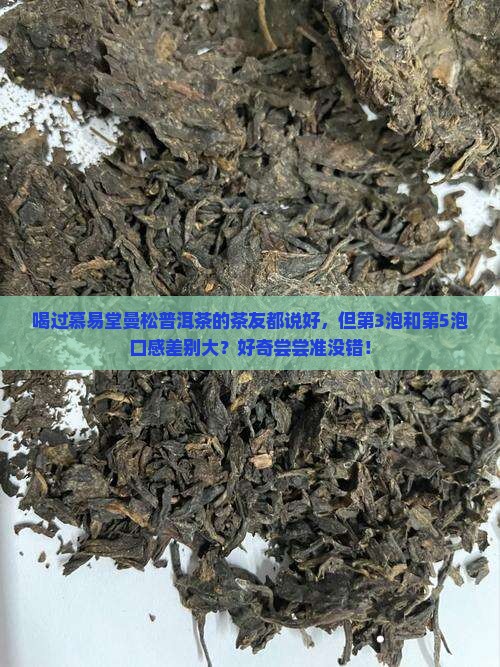 慕易堂曼松普洱茶