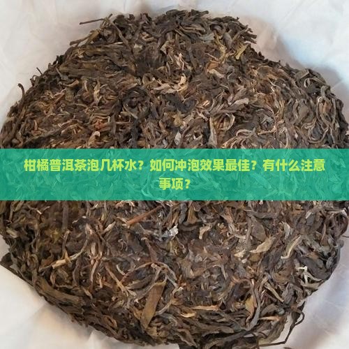 柑橘普洱茶泡几杯水