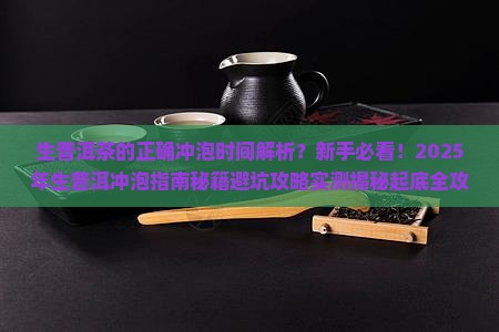 生普洱茶的正确冲泡时间