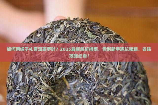 如何用绳子扎普洱茶笋叶