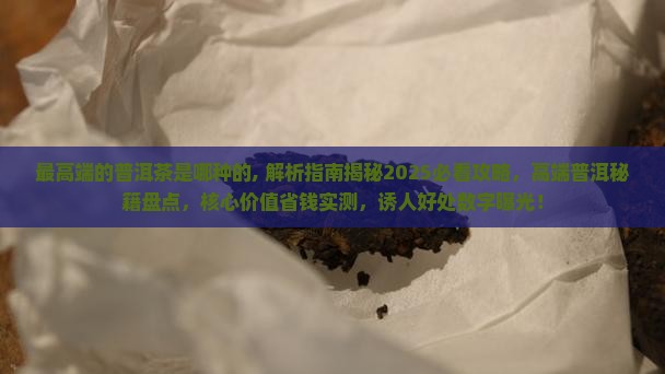 最高端的普洱茶是哪种的