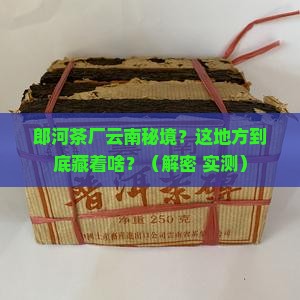 郎河茶厂云南秘境