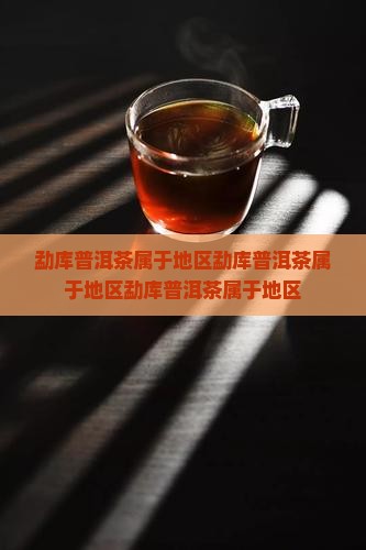 勐库普洱茶属于地区