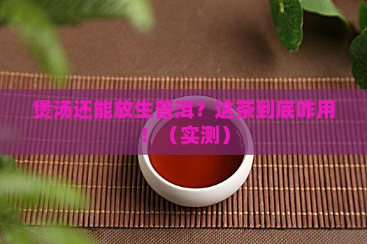 煲汤用的生普洱茶有哪些