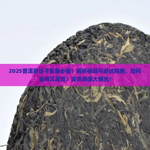 普洱茶可以在坛子里面发酵吗