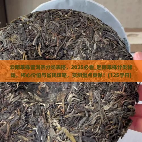 云南单株普洱茶分类表格
