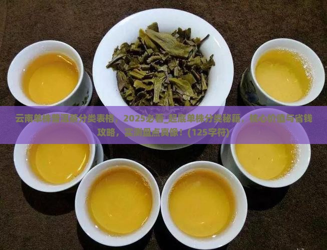 云南单株普洱茶分类表格