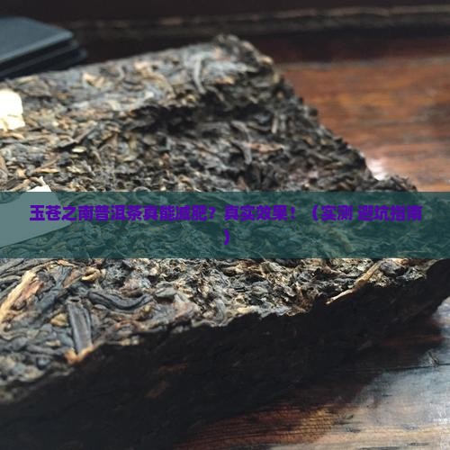 玉苍之南普洱茶减肥吗