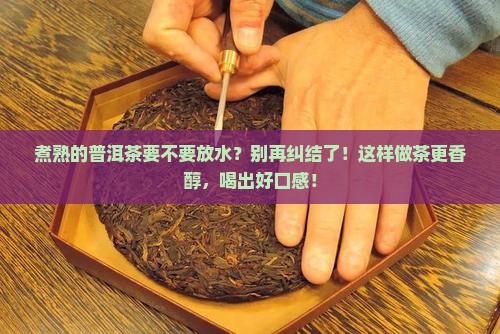 煮熟的普洱茶要不要放水