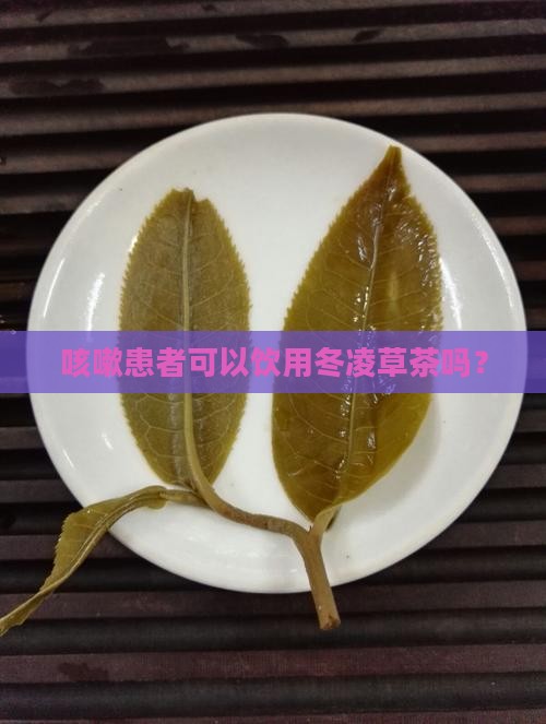 咳嗽患者可以饮用冬凌草茶吗？