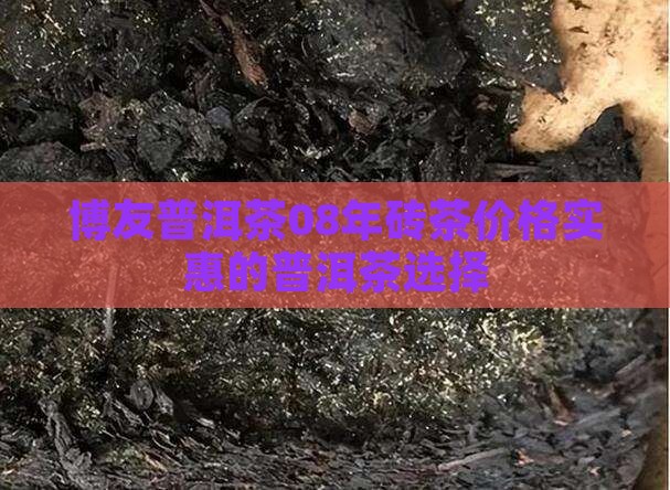 博友普洱茶08年砖茶价格实惠的普洱茶选择